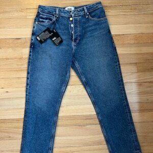PAIGE NWT Vintage Billy Crop High Rise Straight Crop, Sz 27